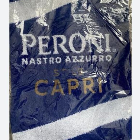 Peroni Nastro Azzurro Stile Capri Microfiber beach towel BNIP - Picture 4 of 4